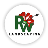 R&W Landscaping hibiscus badge logo